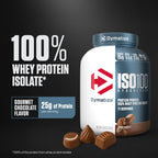 Buy now Dymatize ISO100 Whey Protein Powder Isolate, Gourmet Chocolate, 25g of Protein, 5 Pound, 5.5g BCAAs, Less Than 120 Cal., Gluten Free, 1g Fat, 1g Sugar, 2g Carb (71 Servings) at indiglob india