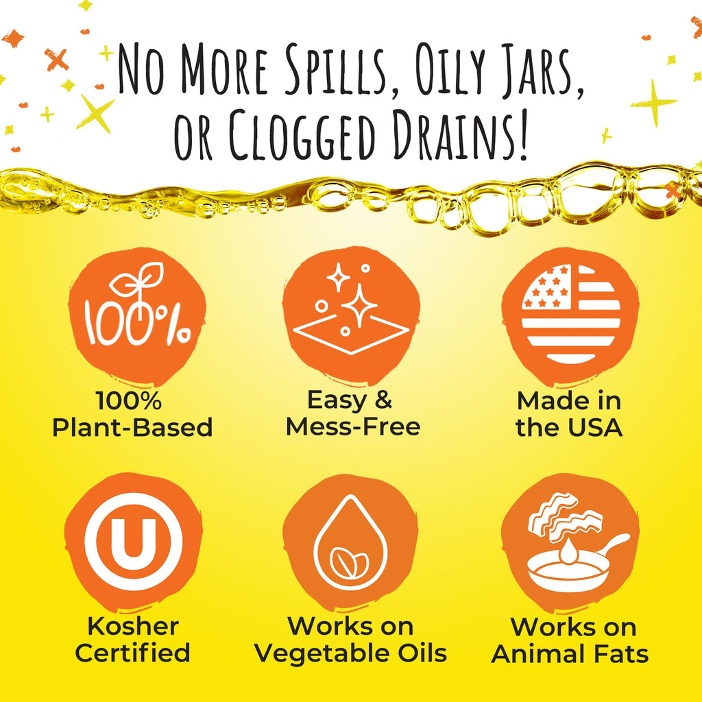 FryAway® MultiFry Oil Solidifier, 14 oz, Treats 3 Gallons, Shark Tank