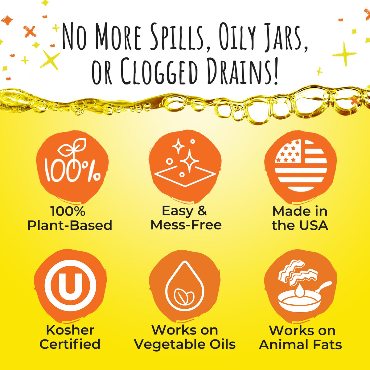 FryAway® MultiFry Oil Solidifier, 14 oz, Treats 3 Gallons, Shark Tank