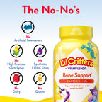 L'il Critters Kids Calcium and Vitamin D3 Gummies | 120 Gummy Vitamins | Assorted Fruit Flavors | Gluten-Free Children's Bone and Teeth Supplement
