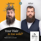 Buy now Belula Boar Bristle Hair Brush Set for Men - Soft Mens Hair Brush for Thin, Normal & Short Hair - Includes Wooden Comb, 2 Palm Brushes & Travel Bag - Best Hair Brushes for Men! at indiglob india