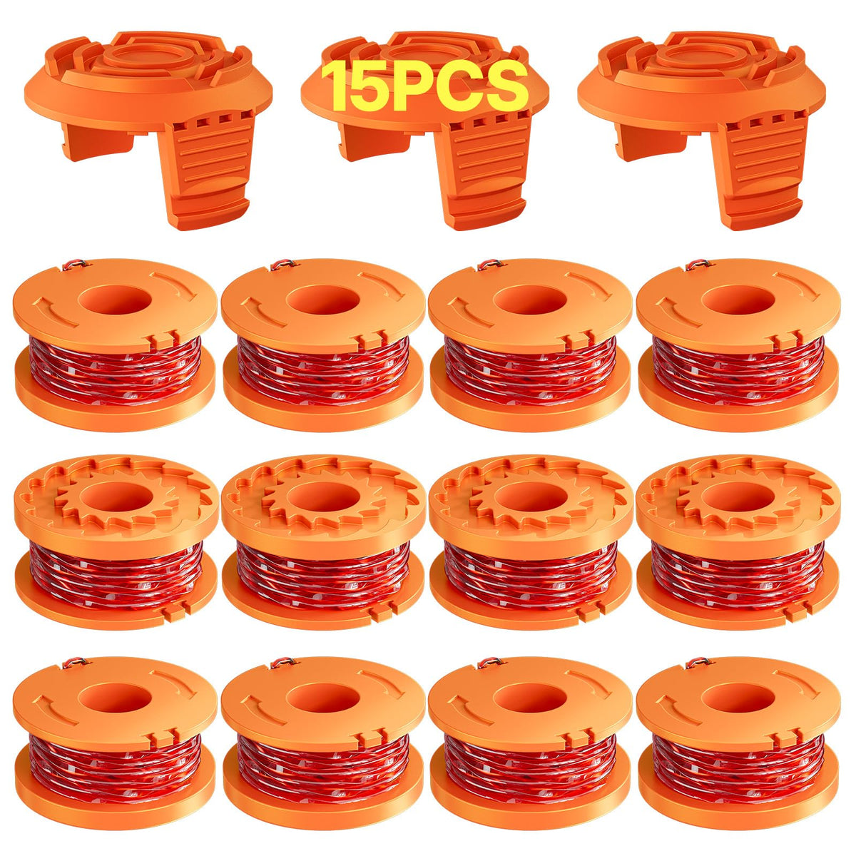 Eventronic 15 Pack (WA0010) Trimmer Line Spool for Worx Weed Eater