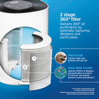 Buy now Clorox Air Purifiers for Bedroom Home, True HEPA Filter, Small Rooms Up to 200 Sq Ft, Removes 99.9% of Mold, Viruses, Wildfire Smoke, Allergens, Pet Allergies, Dust, AUTO Mode, Whisper Quiet at indiglob india