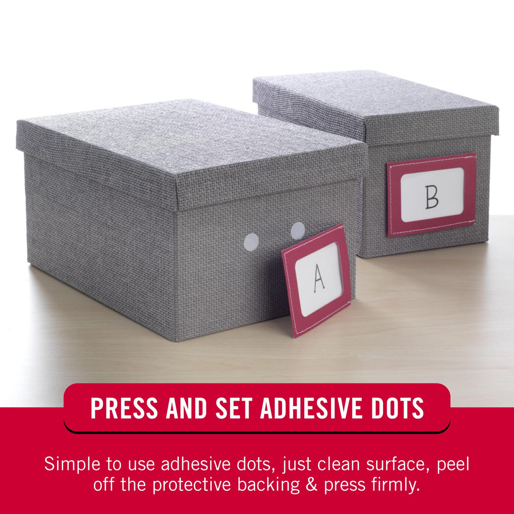 VELCRO Brand Dots with Adhesive, White, Small 1/2 in Circles, 250 Pk