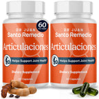 Santo Remedio Articulaciones Joint Health Support Supplement - 60 Capsules | Promotes Joint Comfort and Function, Contains Clinically Proven Ingredients, TamaFlex™ Formula - 60 Servings, 2 Pack