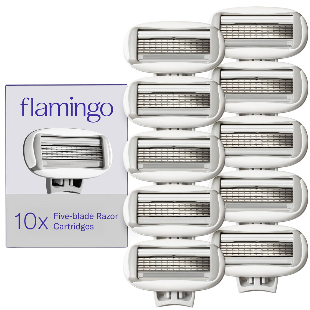 Flamingo Women's Original Razor Blade Refill Cartridges - 6 Count | 5-Blade Shaving Razors for Women