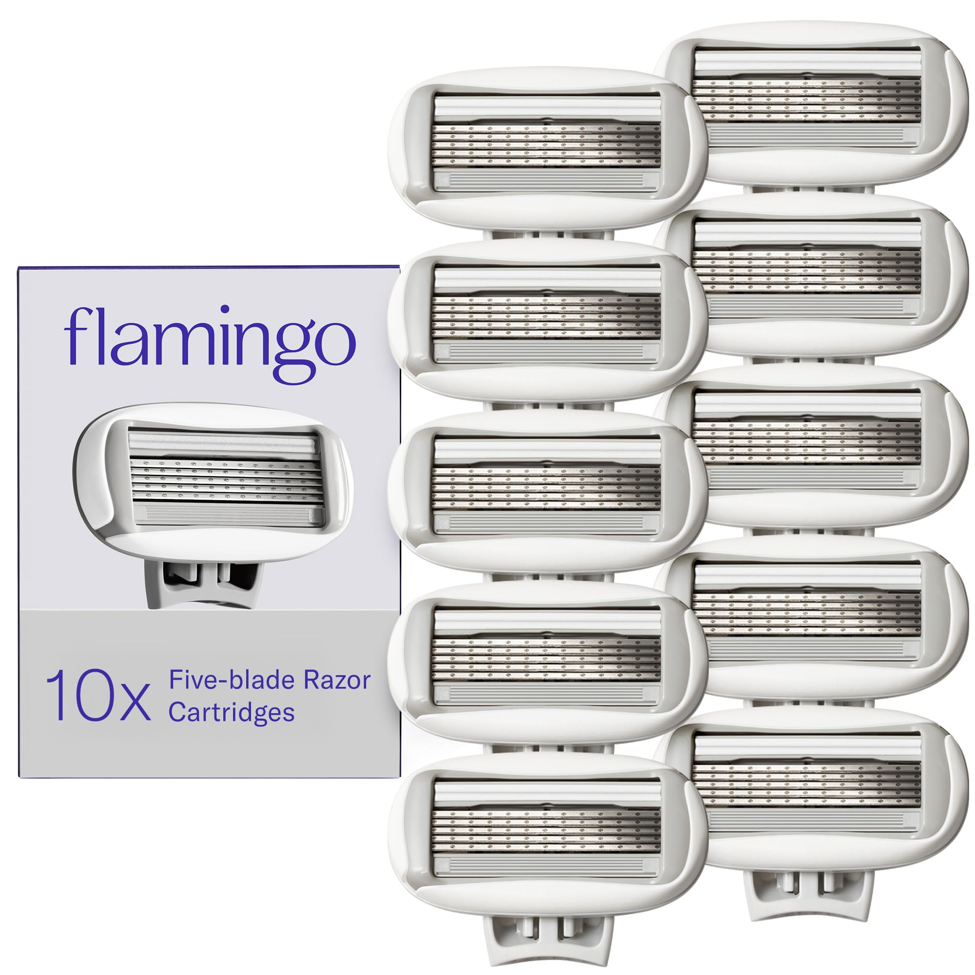 Flamingo Women's Original Razor Blade Refill Cartridges - 6 Count | 5-Blade Shaving Razors for Women
