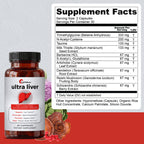 Ultra Liver Supplement for Liver Care & Support and Gallbladder Support - Powered by TMG, NAC Milk Thistle, and More - Liver Cleanse Detox & Repair - 60 Capsules