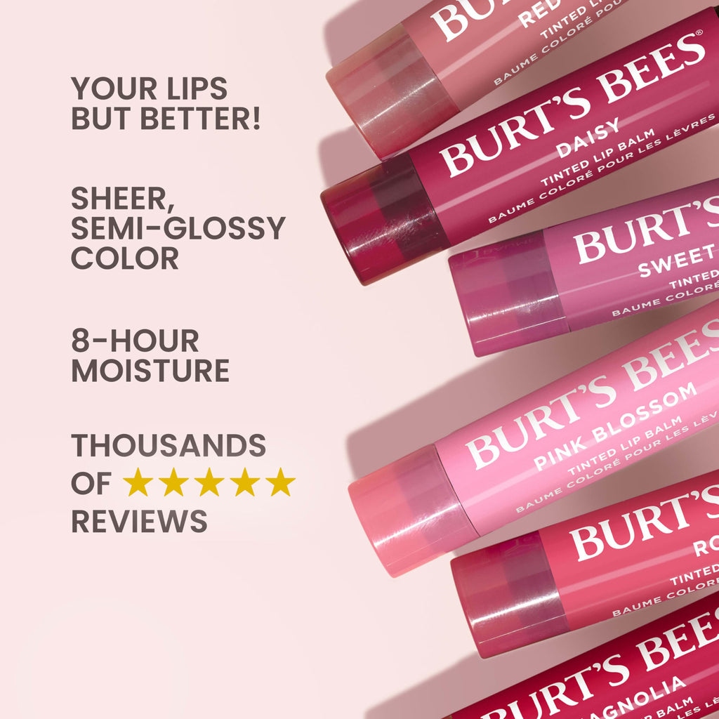 Buy now Burt's Bees Lip Tint Balm, Long Lasting 2 in 1 Duo Tinted Balm Formula, Color Infused with Hydrating Shea Butter for a Natural Looking Buildable Finish, Hibiscus, 1 Tube at indiglob india