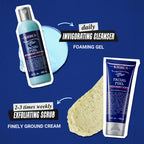 Kiehl's - Facial Fuel Men's Energizing Face Wash | Refreshing, Foaming Gel Cleanser Cleanses Skin Without Drying - With Caffeine & Menthol - Suitable for All Skin Types