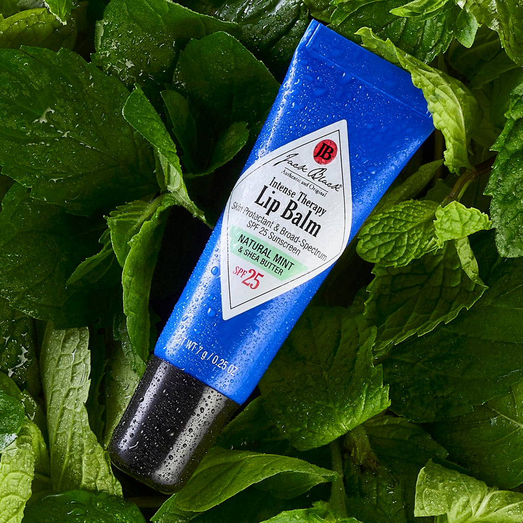 Buy now Jack Black Intense Therapy Lip Balm, 0.25-Oz. â€“ Natural Mint & Shea Butter, SPF 25 Sun Protection, Lip Moisturizer, Hydrating Lip Balm with SPF, Long Lasting Treatment at indiglob india