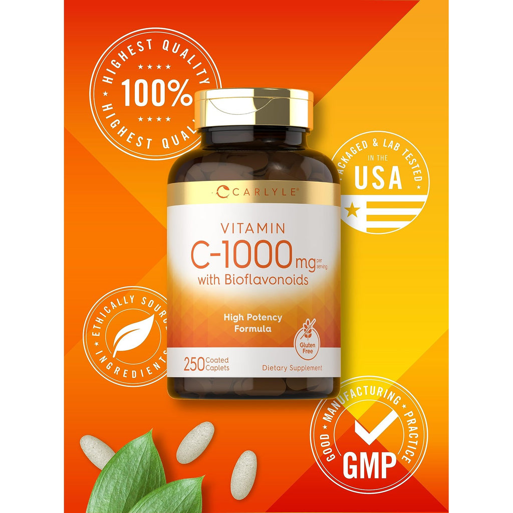 Carlyle Vitamin C 1000mg | with Rose Hips and Citrus Bioflavonoids