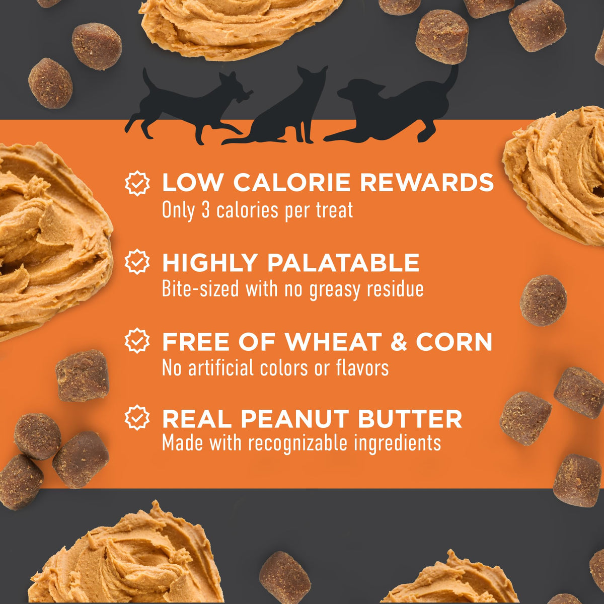 Cloud Star Tricky Trainers Dog Treats Grain Free Peanut Butter 5 oz