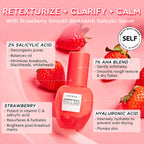 Buy now Glow Recipe Strawberry Smoothing Salicylic Acid Serum - Blemish Clarifying Skin Care, AHA BHA Exfoliant + Pore Minimizer + Plumping Hyaluronic Acid + Brightening Allantoin - Korean Face Serum, 30ml at indiglob india