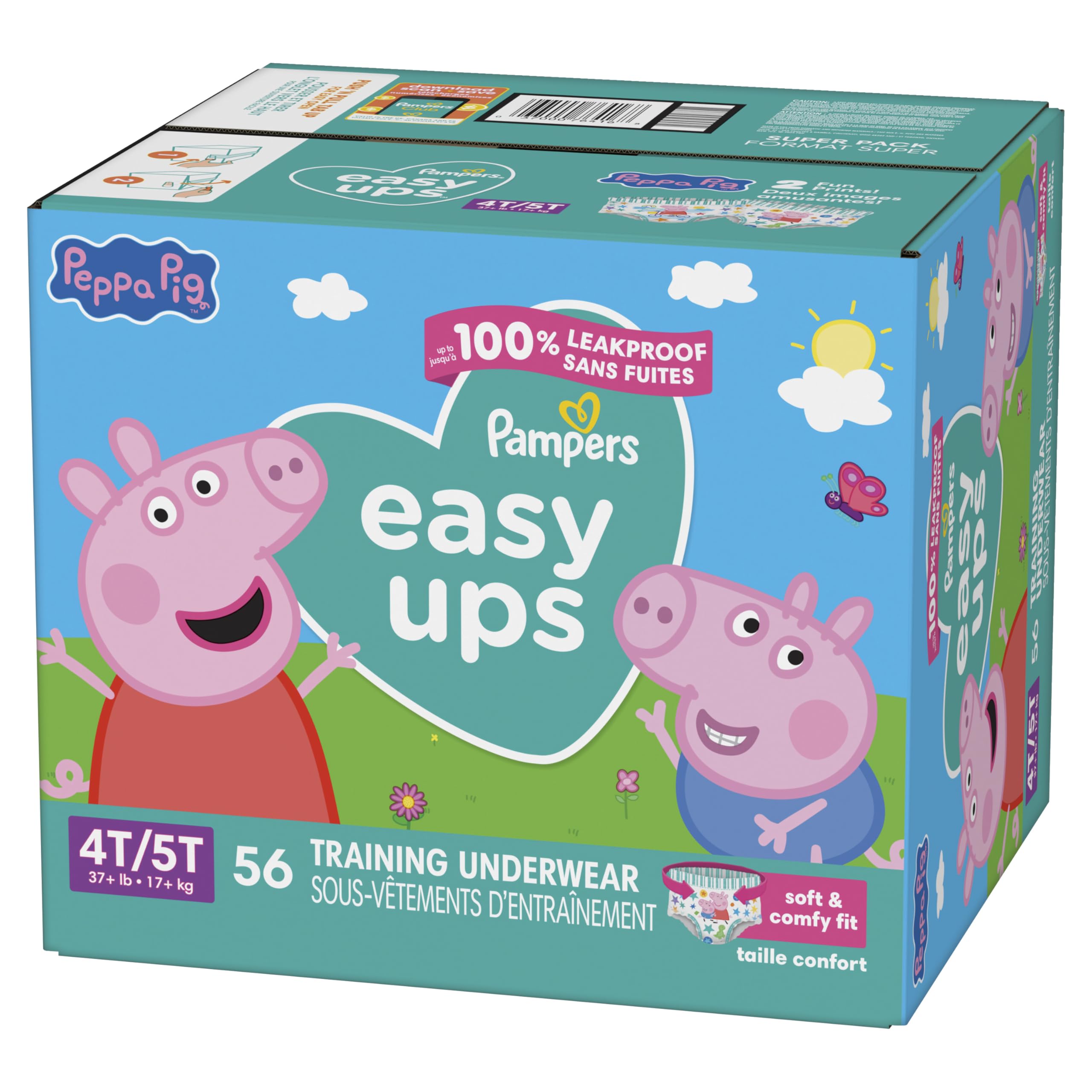 Buy now Pampers Training Pants - Easy Ups Girls & Boys - Size 3T-4T, 22 Count, Peppa Pig Underwear (Packaging May Vary) at indiglob india