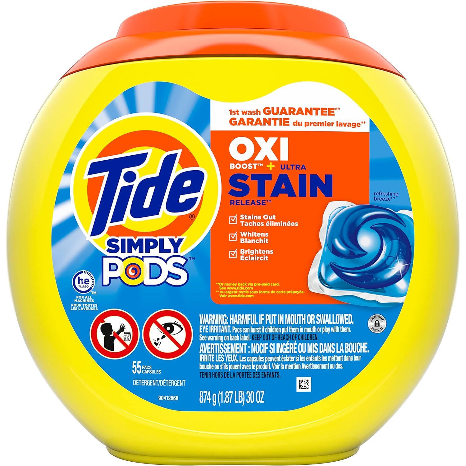 Buy now Tide PODS Free & Gentle Laundry Detergent Soap Pacs, 81 Count, Tide PODS Laundry Detergent 55 Count (Pack of 1) Refreshing Breeze at indiglob india