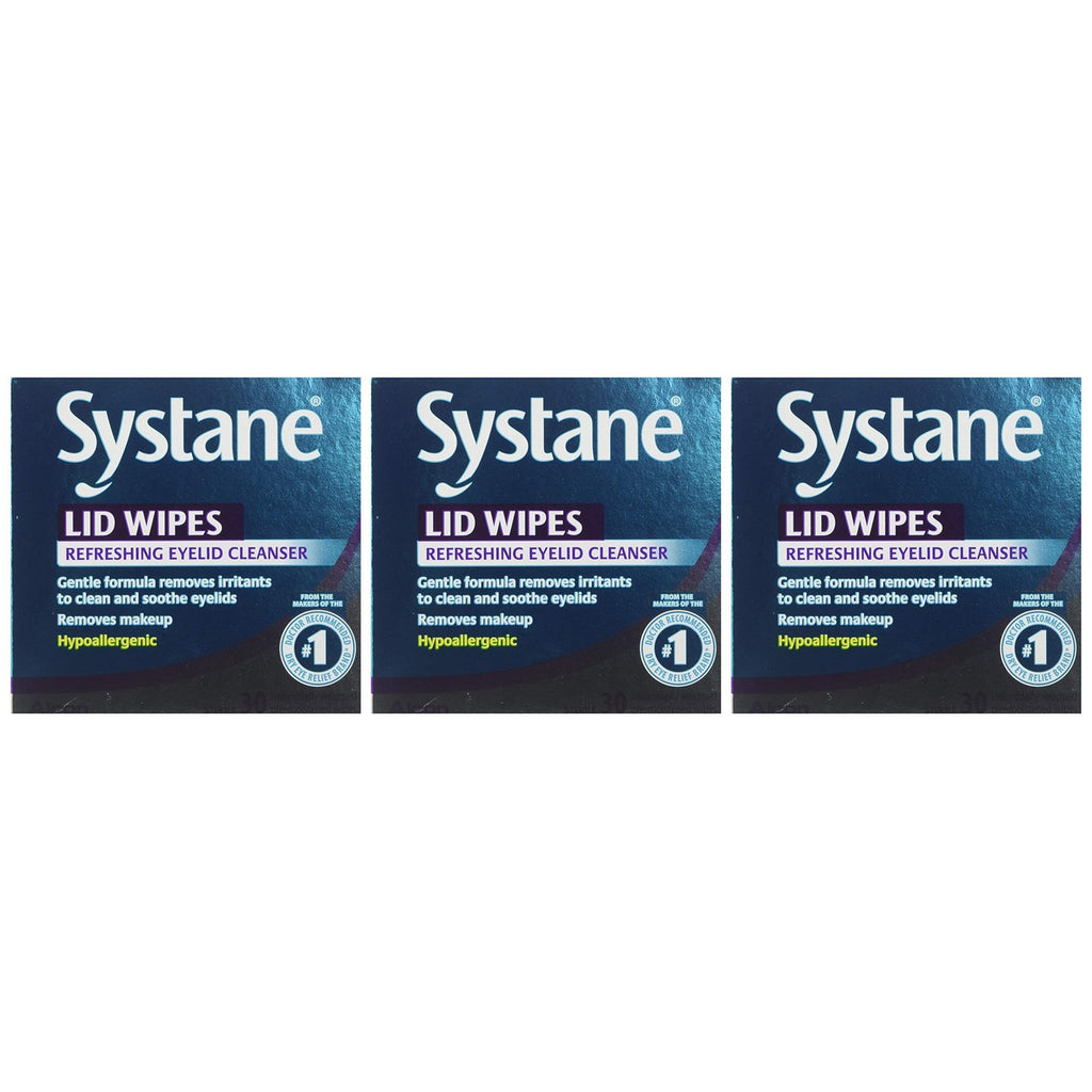 Buy now Systane Lid Wipes Eyelid Cleansing Wipes, 30 Count (Pack of 3) at indiglob india