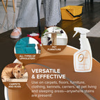 Zero Odor Pet Stain Remover & Odor Eliminator Spray for Carpet, 16 oz