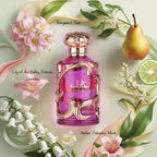Lattafa Habik – Floral, Fruity, Fresh, Musky – Eau de Parfum Spray Long-Lasting Fragrance for Women, 3.4 Ounce / 100 ml
