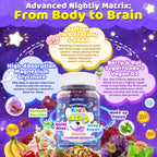 Kids Sleep Gummies Magnesium Glycinate D3 B6 Saffron No Melatonin Sleep Aid