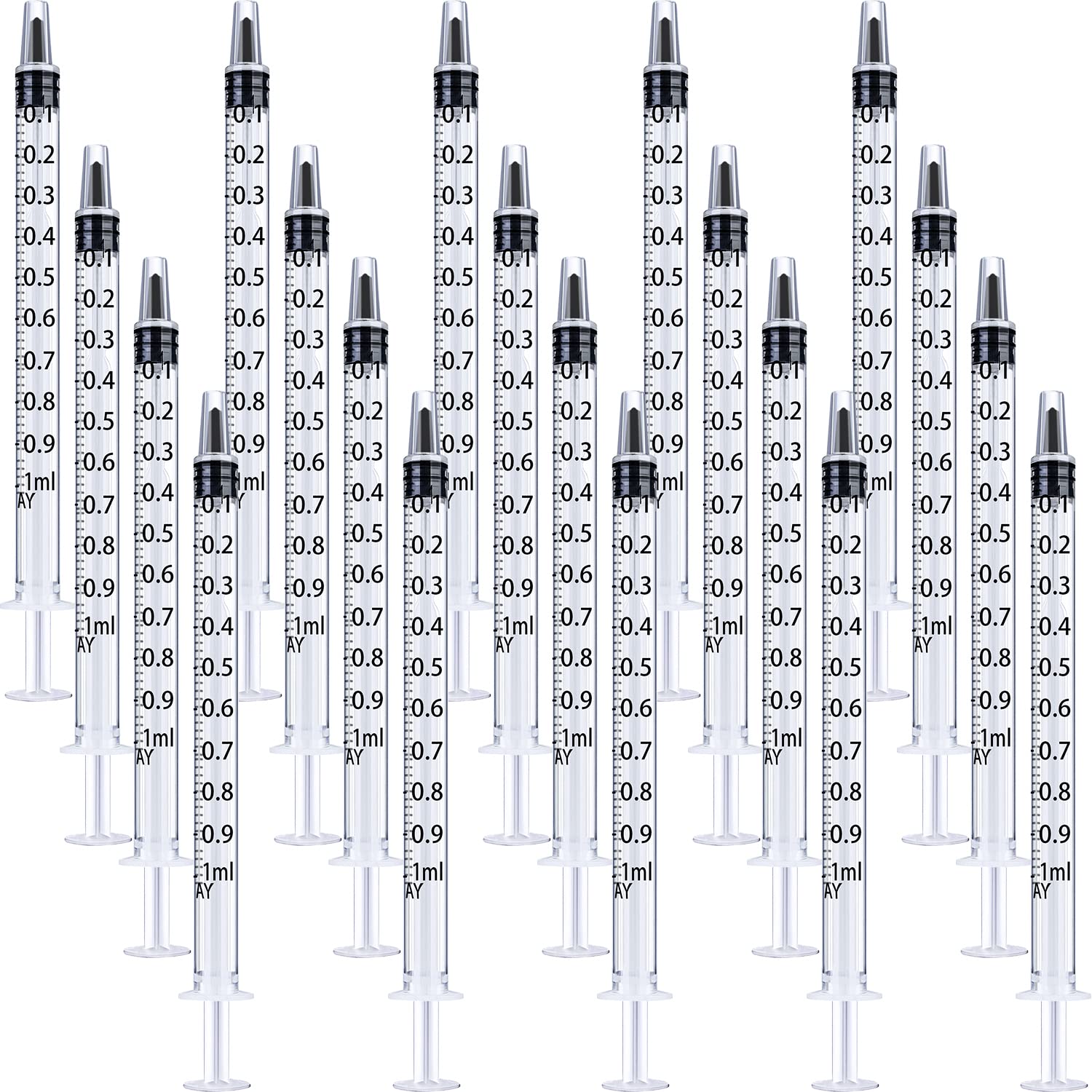 Buy now Frienda Large Plastic Syringe 4 Pack Measuring Syringe Tools Dispensing Multiple Uses(60 ml) 1 ml at indiglob india
