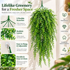 Grddaef Reptile Vines Plants for Terrarium, Flexible Vines Jungle Climbing Branch with Leaves Tank Decor for Snakes Bearded Dragons Geckos Hermit Crabs Lizards Chameleons