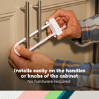 Safety 1st Double Door Baby-Proofing Cabinet Lock 2 Pack, White