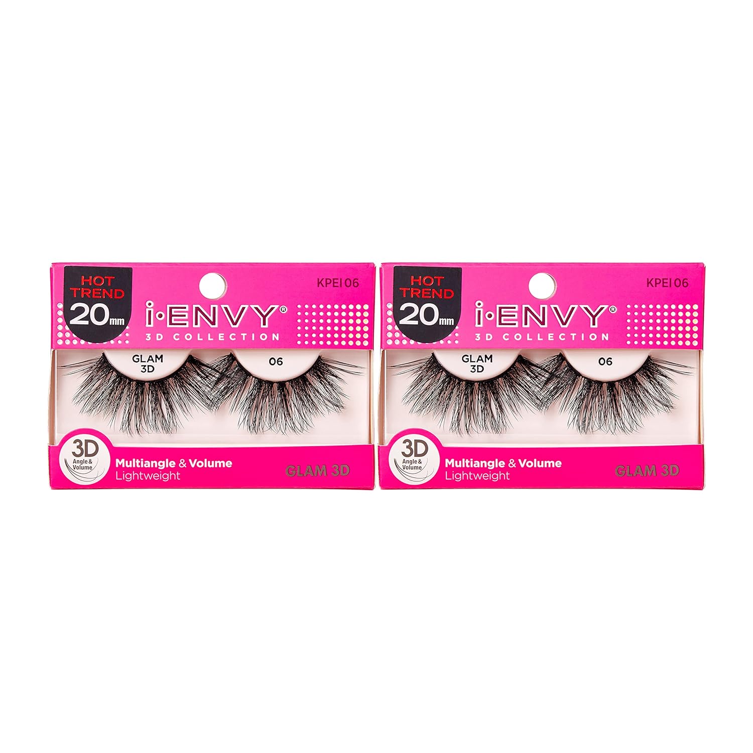Buy now i-Envy 3D Glam Collection Multi-angle & Volume (2 PACK, KPEI14) 1 Count (Pack of 2) KPEI6 at indiglob india