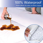 Buy now Four Seasons Essentials Waterproof King Pillow Protectors (Set of 2) – Zippered Pillow Cover Hypoallergenic Dust Allergy Proof Encasement at indiglob india