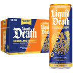 Buy now Liquid Death Sparkling Energy - Tropical Terror (Classic Piña Colada), Zero Sugar Energy Drink, Unextreme Caffeine 100mg, Essential Vitamins, 12 Fl Oz (Pack of 12) at indiglob india