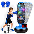 Punching Bag for Kids, Cyberpunk Boxing Set with LED Scoring