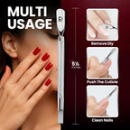 Utopia Care Cuticle Pusher Tool & Spoon Nail Cleaner | Professional Stainless Steel Cuticle Remover & Cutter, Durable Manicure & Pedicure Tool for Finger & Toenails