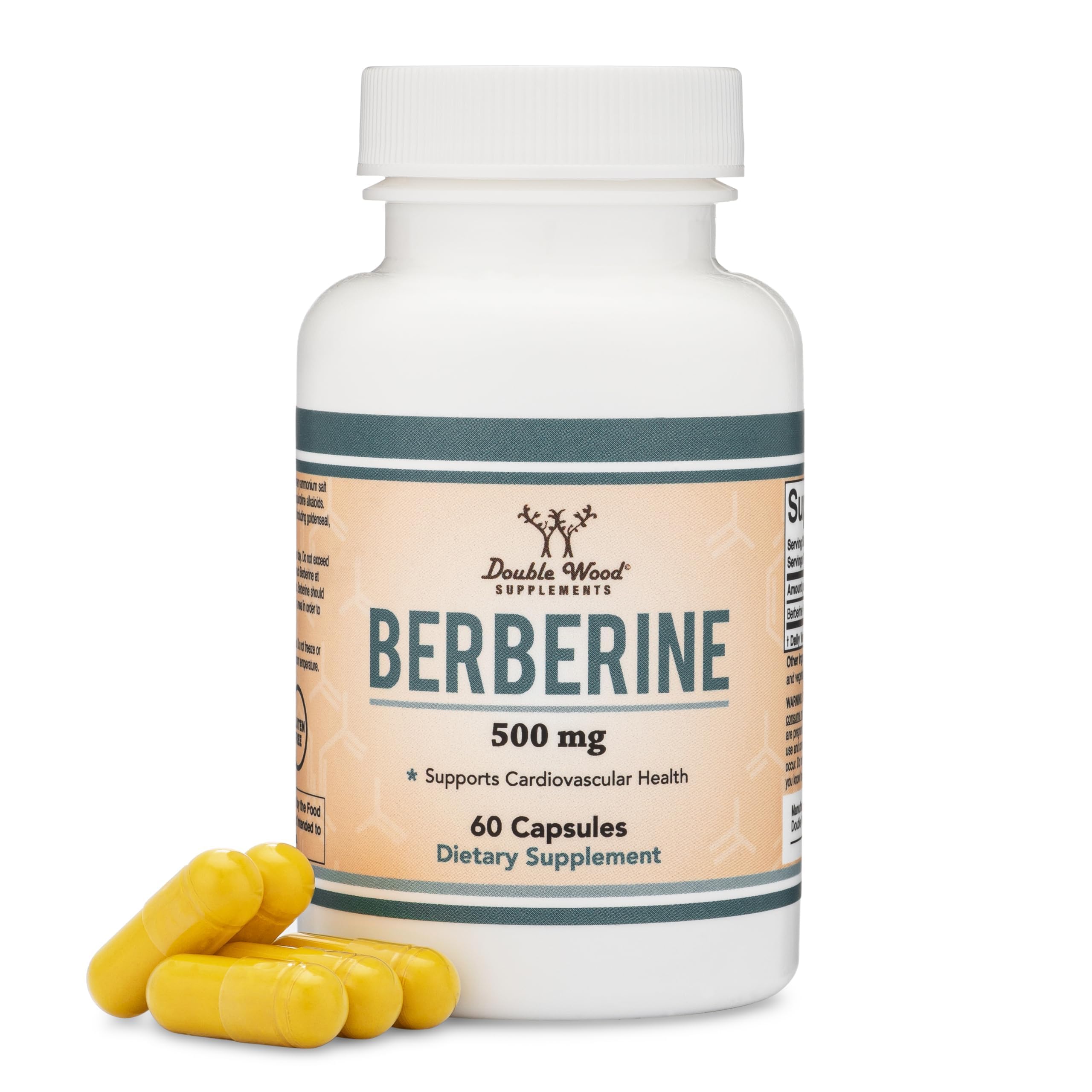 Berberine HCl 500mg, 97% Purity, Metabolic, 60 Capsules | Metabolism Supplement, AMPK Activator, Appetite + Hormonal Balance Support, 97% Purity, Third-Party Tested
