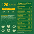 Greens Daily Gummies, Super Greens Gummies for Adults Superfood Multivitamin Gummy with Spirulina, Chlorella, Prebiotic Fiber, Fruit Veggie for Digestive & Gut Health, Adaptogens Supplement, 120 Count