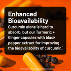 NatureWise Turmeric Curcumin + Ginger 2400mg Supplement, 90 Capsules
