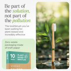 VIVAGO Bamboo Toothbrushes 10 Pack – Plant-Based Soft Bristles