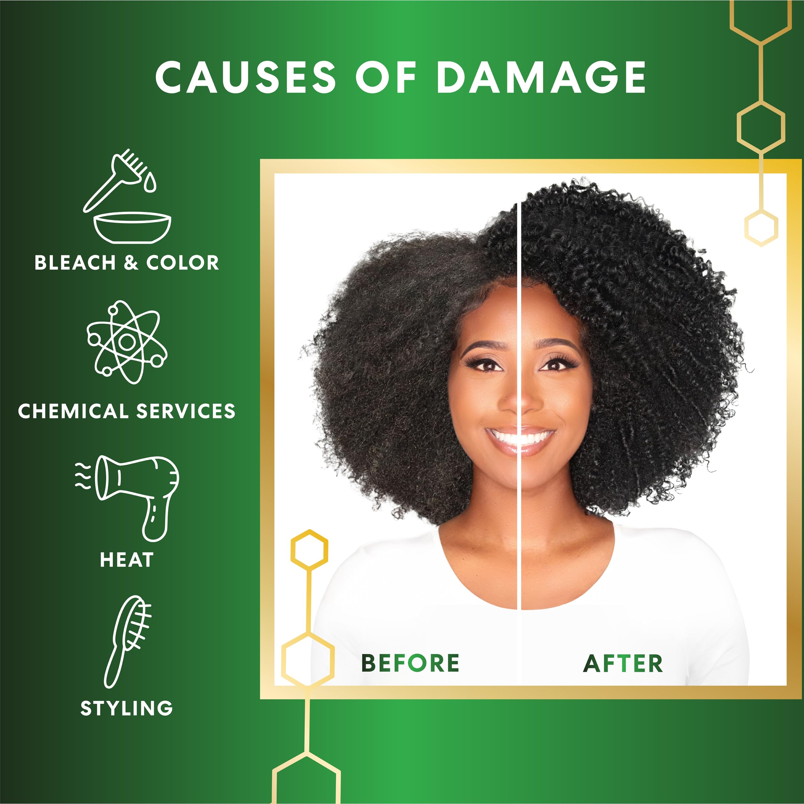 Palmer's Amino Bonding Hair Mask, Intense Conditioning Masque (2.1oz) | Heat Protectant with Multi-Action Natural Bond Technology, Anti Frizz, Adds Shine, Protects Hair Growth, All Hair Types