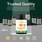 ForestLeaf Quercetin with Bromelain Supplement, 500mg Capsules, 90 Ct | 1350mg Quercetin Complex with Vitamin C, Stinging Nettle for Seasonal Wellness, Non-GMO, Gluten-Free, Vegetarian, Made in USA