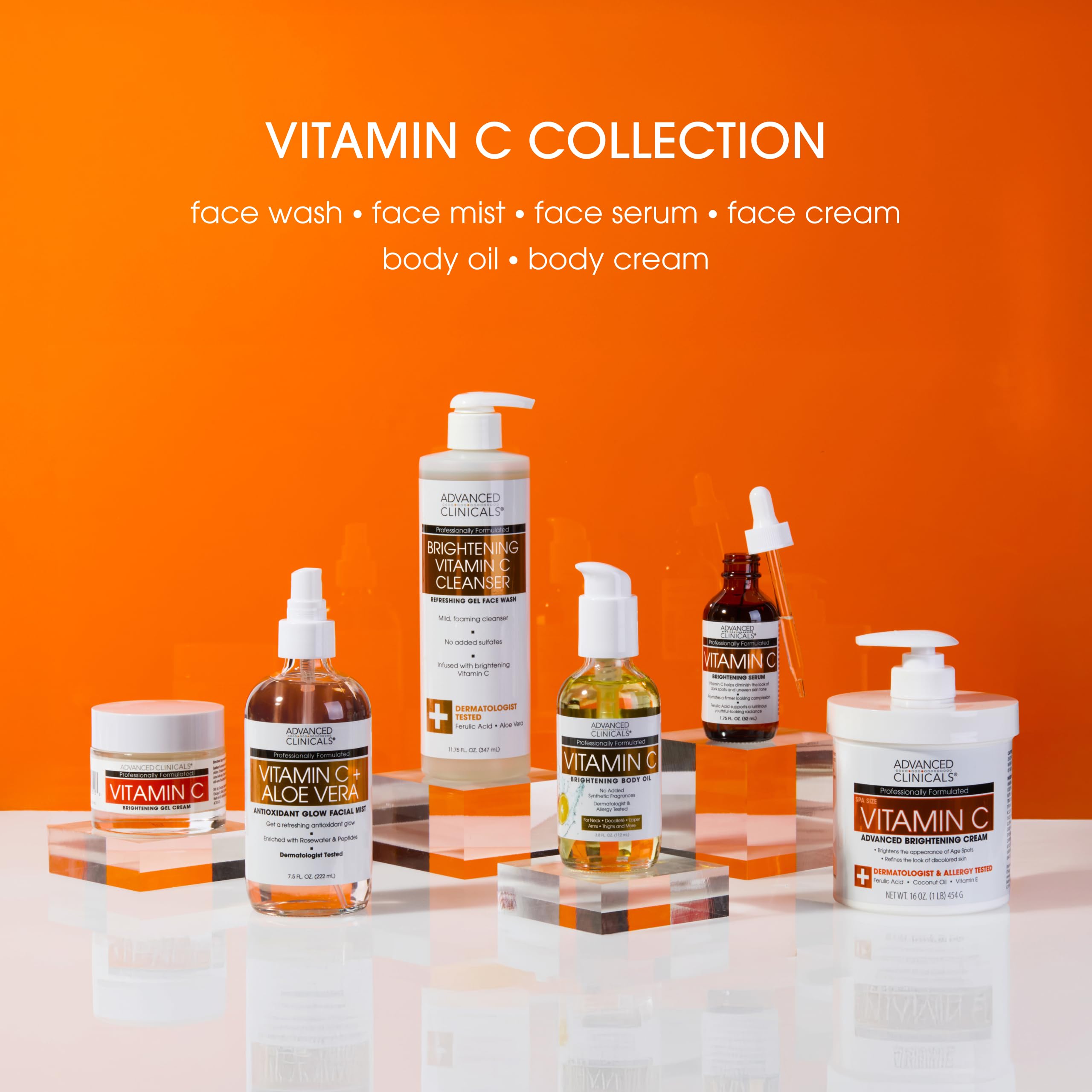 Buy now Advanced Clinicals Vitamin C Cream Visibly Brightening Body Lotion | Vitamin C Moisturizer Skin Care Body Cream For Women & Men Helps Visibly Improve Look Of Dark Spots & Uneven Skin Tone, 2-Pack at indiglob india