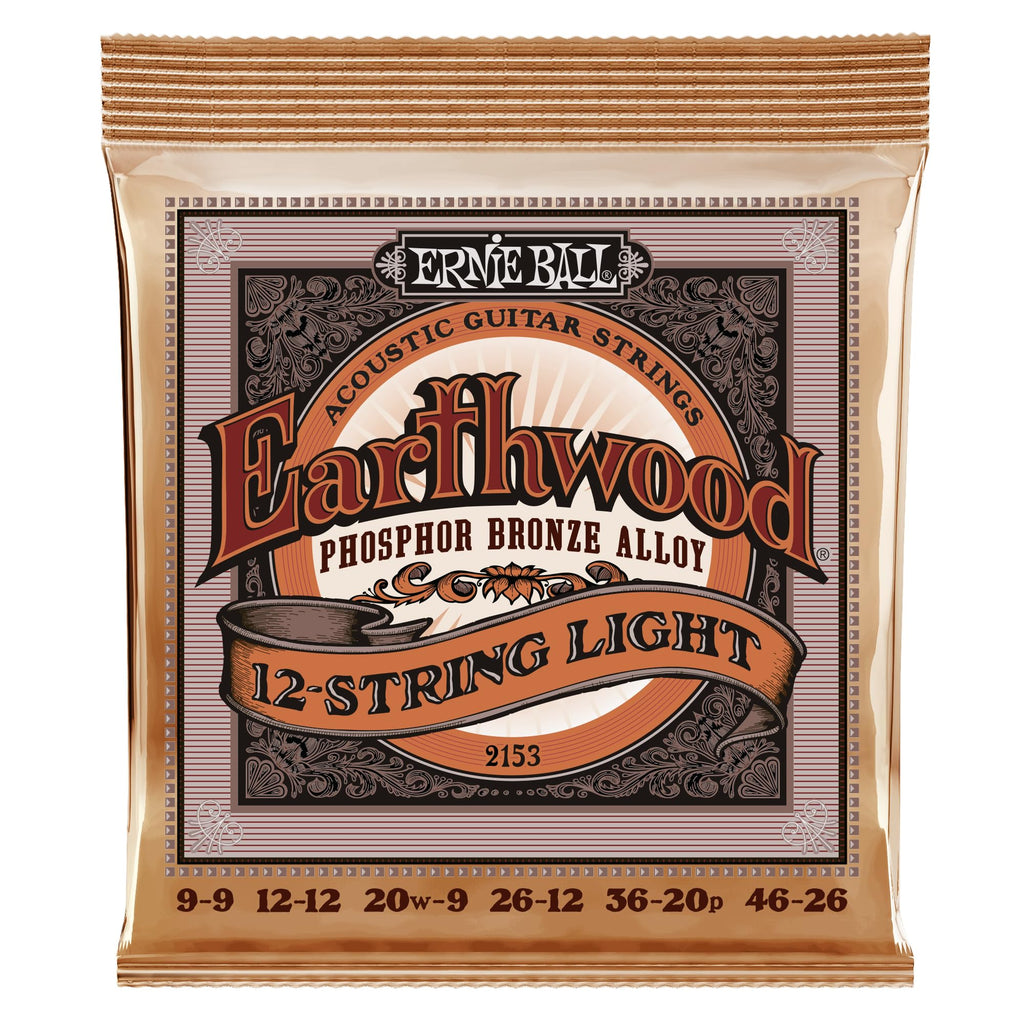 Buy now Ernie Ball Earthwood Medium Light Phosphor Bronze Acoustic Guitar Strings, 12-54 Gauge (P02146) at indiglob india