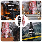 2 Packs 6ft Dead Body Bags Hanging Corpse Props Scary Halloween Decorations