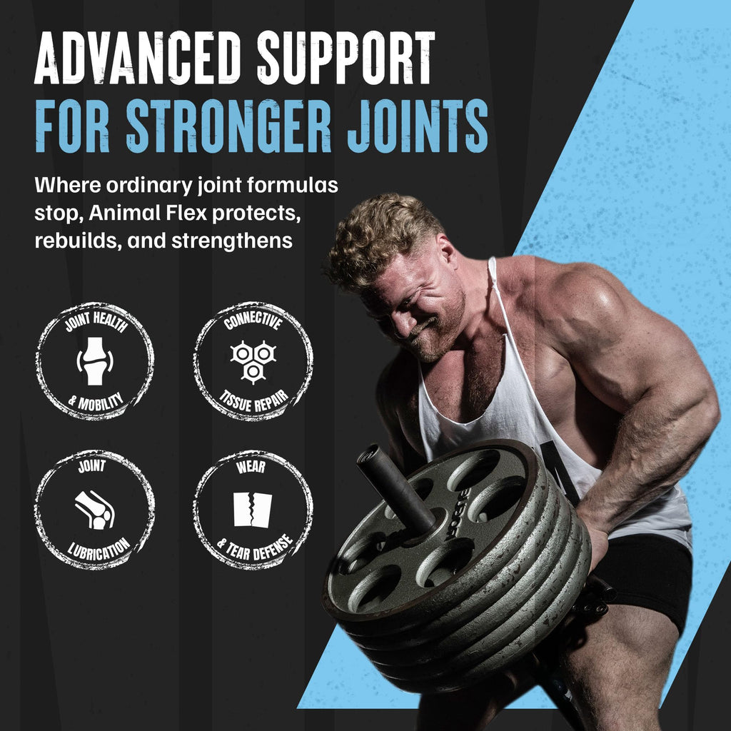 Animal Flex Powder - Joint Support Supplement for Pain Relief, Repair and Restore Muscles with Turmeric, Glucosamine, Chondroitin, MSM, Collagen and Boswellia, Great Tasting Orange Flavor, 30 Scoops