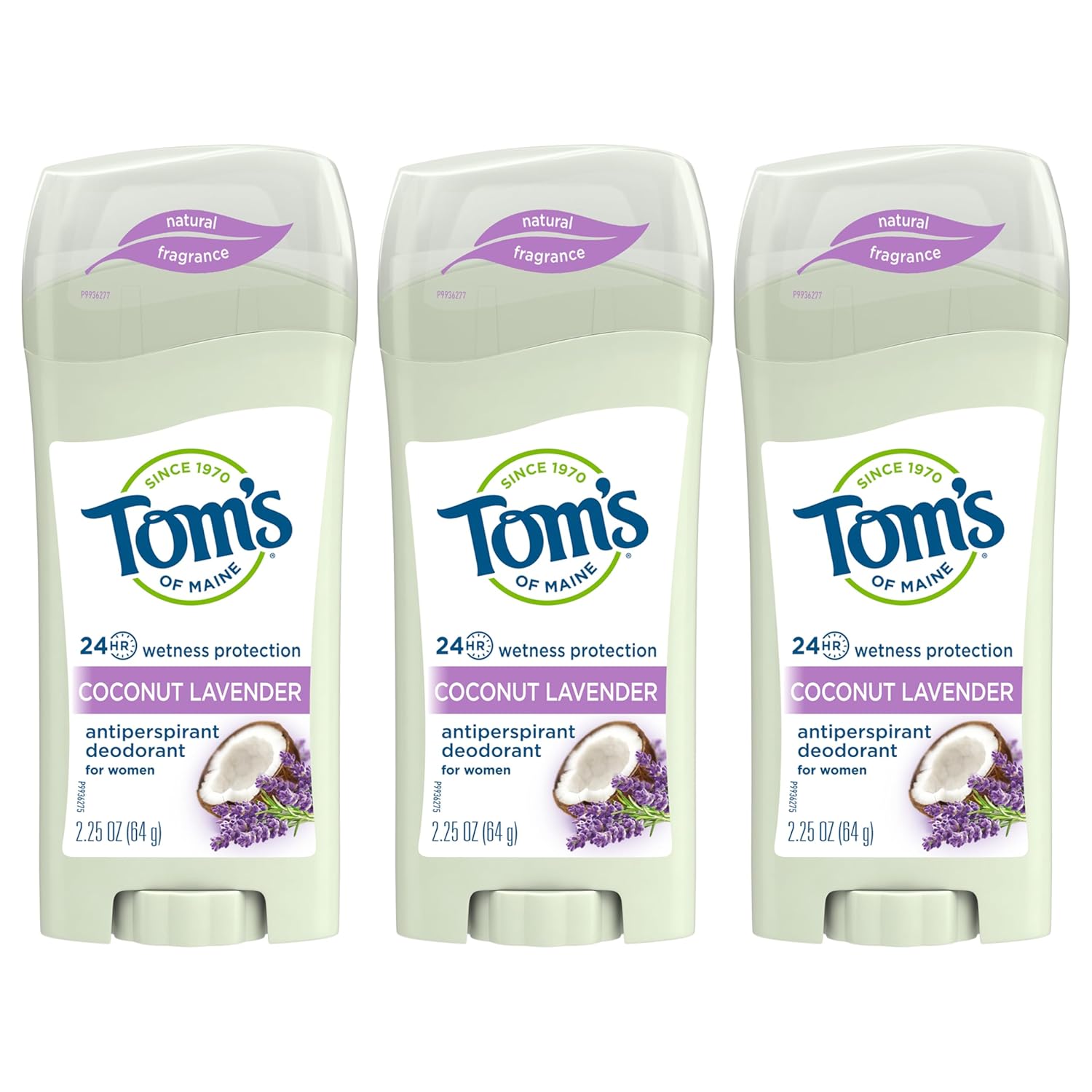 Buy now Tom's of Maine Long-Lasting Aluminum-Free Natural Deodorant for Women, Tea Tree, 2.25 oz (Pack of 3) (Packaging May Vary) 2.25 Ounce (Pack of 3) Coconut Lavendar AP at indiglob india