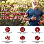 FANSHI Cayenne Pepper Softgels Supplement, 2 PCS, 240 Capsules | 12-in-1 Serving with Vitamins D3, K2 & E, Supports Healthy Circulation & Daily Energy, Features Hawthorn, Beetroot & Turmeric