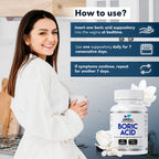 Simpli Supplements Boric Acid Suppositories for Women 600mg | 60 Count | Feminine Hygiene Support | Vaginal pH Balance & Freshness
