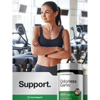 Horbäach Odorless Garlic Softgel Supplement | 200 Pills | Ultra Potent Concentrated Herbal Extract | Non-GMO & Gluten Free