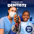 Buy now Oral-B iO Kids Limited Rechargeable Electric Powered Toothbrush, Spiderman with 1 Gentle Care Brush Head - Automatic Pressure Sensor to Protect Gums - 3 Cleaning Settings - 2 Min Music Timer at indiglob india