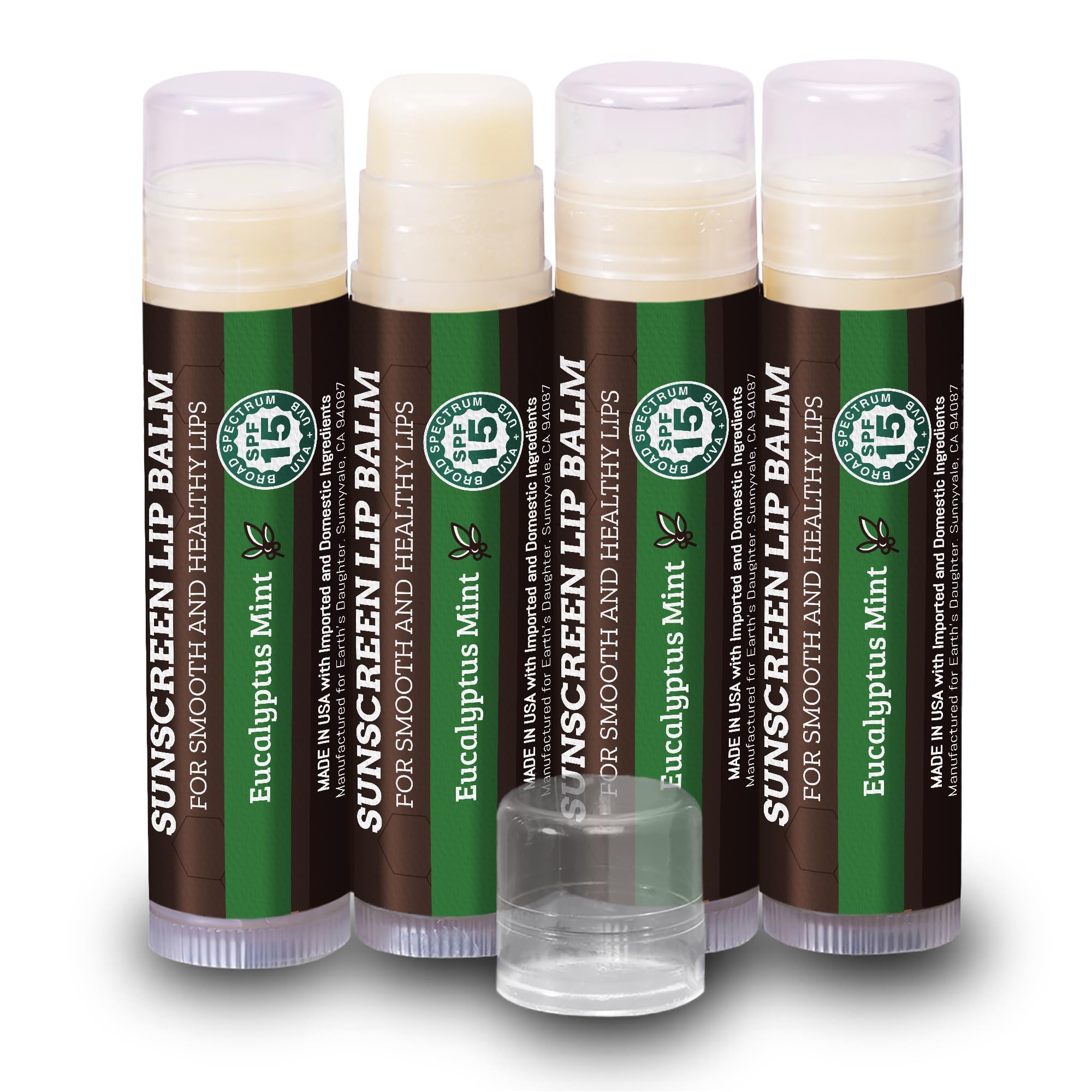 Buy now Earth's Daughter USDA Organic Lip Balm 6-Pack - Fruit Flavors, Beeswax, Coconut Oil, Vitamin E - Best Lip Repair Chapstick for Dry Cracked Lips - Moisturizing Lip Care at indiglob india