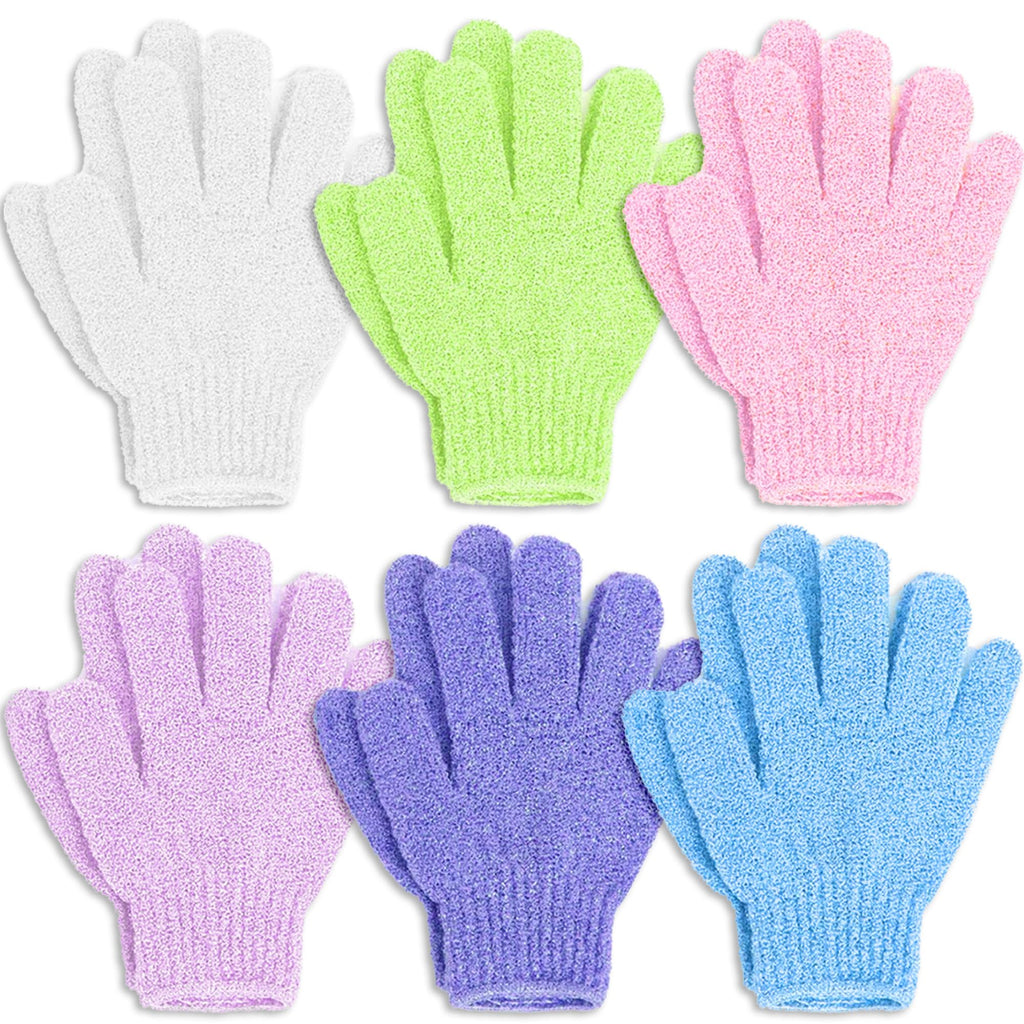12 Pcs Exfoliating Gloves, Exfoliating Body Scrubber Exfoliator, Korean Exfoliating Mitt, Dead Skin Remover, Exfoliate Bath Shower Gloves, Moroccan Hand Body Scrub Mitt, Loofah Wash Cloth Washcloth | exfoliating