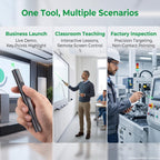Green Laser Alignment Tool, Class 2 Compliant Indicator for Office Presentations, Training Sessions & Site Measurement (Grey)